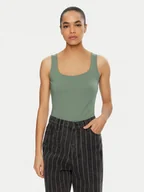 Koszulki i topy damskie - Vero Moda Top Million 10305800 Zielony Regular Fit - miniaturka - grafika 1