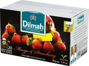 Herbata - Dilmah MANGO & STRAWBERRY 20 KOPERT/CZARNA AROMAT.HERB. 40G - miniaturka - grafika 1