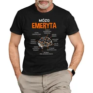 Koszulki męskie - Mózg emeryta - męska koszulka na prezent dla emeryta - miniaturka - grafika 1