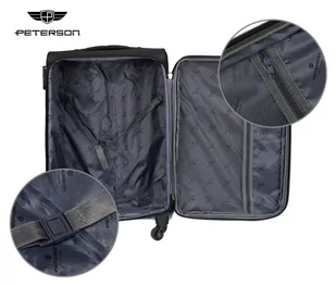 Mała walizka kabinowa z miękkiego materiału — Peterson - Walizki - miniaturka - grafika 11