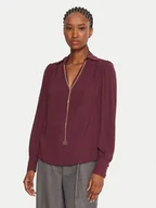 Bluzki damskie - Rinascimento Bluzka CFC0125721003 Bordowy Regular Fit - miniaturka - grafika 1