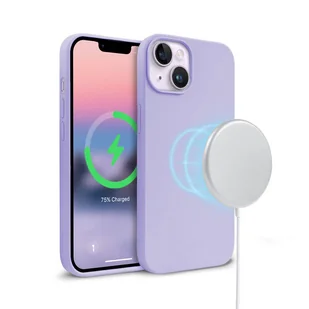 Crong Color Cover Magnetic - Etui iPhone 14 MagSafe (fioletowy) - Etui i futerały do telefonów - miniaturka - grafika 1