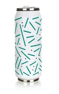 Termosy - Banquet termos Be Cool Stripes 430 ml zielony - miniaturka - grafika 1