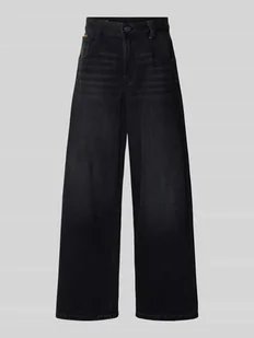 Jeansy o luźnym kroju z wysokim stanem i detalem z logo model ‘Skater’ - Spodnie damskie Jeansy o luźnym kroju z wysokim stanem i detalem z logo model ‘Skater’ - Spodnie damskie - miniaturka - grafika 1