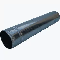 unimet RURA PIECOWA CZARNA 1MB Z BLACHY 1MM 150MM - Kominy i akcesoria - miniaturka - grafika 1
