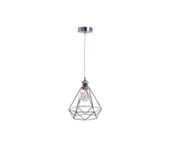 Lampy sufitowe - Żyrandol na lince 1xE27/60W/230V śr. 22 cm chrom błyszczący - miniaturka - grafika 1