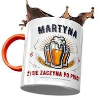 Kubki - Kubek Pomarańczowy Dla Martyny Żony Prezent z Nadrukiem ze Zdjęciem + Opakowanie na prezent (wzór 04) - miniaturka - grafika 1