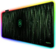 Podkładki pod mysz - Podkładka SUPERO Podświetlana Podkładka Pod Mysz Gamingowa Led Duża - miniaturka - grafika 1