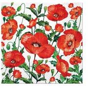 Obrusy i serwetki - Serwetki Flanders Poppy 33 x 33 cm 20 szt. - miniaturka - grafika 1