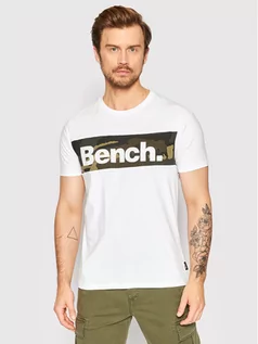 Koszulki męskie - Bench T-Shirt Sendak 120763 Biały Regular Fit - grafika 1