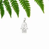 Wisiorki - Ręka Fatimy jasna - zawieszka - miniaturka - grafika 1