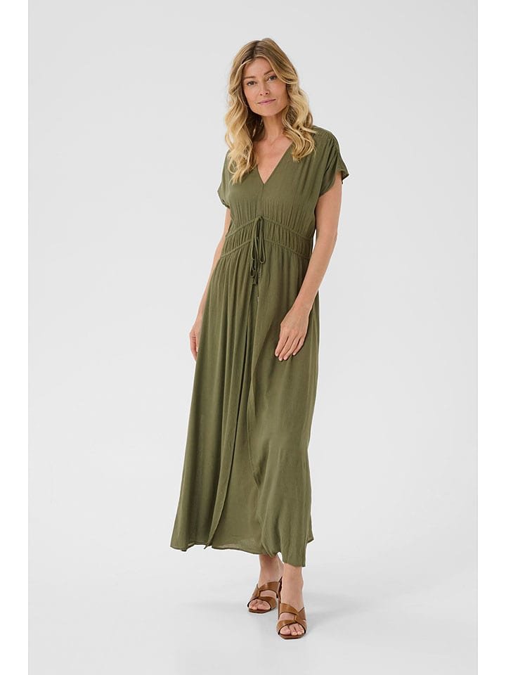 Cream Sukienka w kolorze khaki