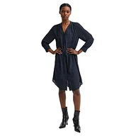 Sukienki - SELECTED DAMSKA sukienka, Ciemny szafir/Aop : Nadruk w srebrne kropki, 36 - miniaturka - grafika 1