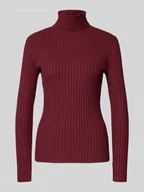 Swetry damskie - Bluzka z długim rękawem o kroju slim fit z mieszanki wiskozy model ‘Dolli’ - miniaturka - grafika 1
