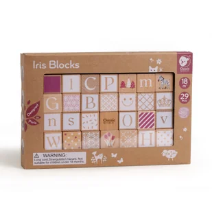 CLASSIC WORLD Drewniane Klocki Pastelowe Układanka Nauka Liczenia Liter Wzorów 29 el. - Klocki - miniaturka - grafika 8