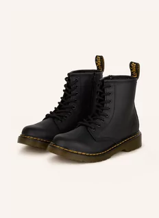 Botki damskie - Dr. Martens Botki Sznurowane Romario schwarz - grafika 1