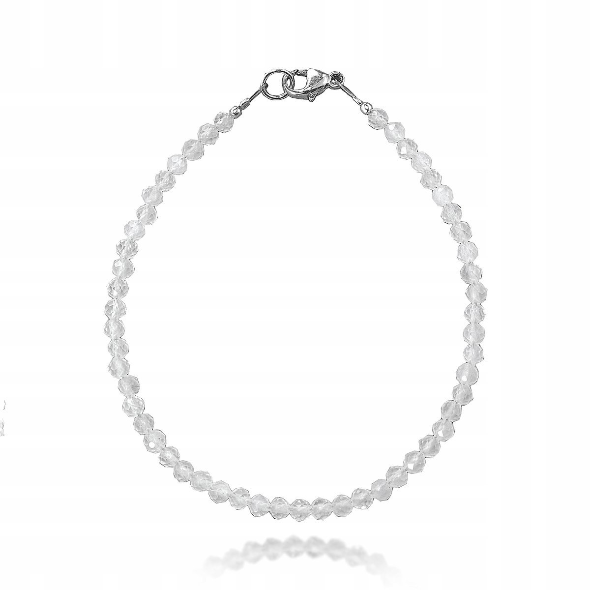 Bransoletka KAMIEŃ KSIĘŻYCOWY fasetowany 2,4mm agalag