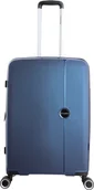 Walizki - Walizka średnia Saxoline Holiday Express 66 cm Niebieska - miniaturka - grafika 1