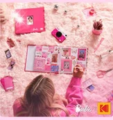 Aparaty natychmiastowe - Aparat Natychmiastowy BARBIE Kodak Printomatic 5MP + Wkład Papier 5szt. Róż - miniaturka - grafika 1