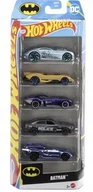 Samochody i pojazdy dla dzieci - Hot Wheels Samochodziki 5-Pak Batman JBJ76 - miniaturka - grafika 1