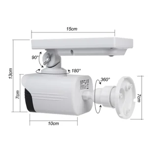 Solarna atrapa kamery czujnik ruchu, dioda SOL1800S - Akcesoria do monitoringu - miniaturka - grafika 9