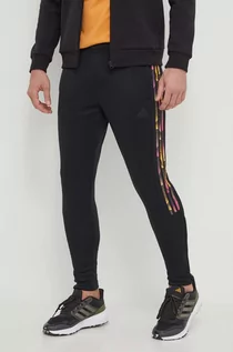 Spodnie męskie - adidas spodnie treningowe Tiro kolor czarny z nadrukiem IP3788 - grafika 1