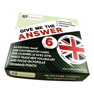 Karty językowe Angielski Give me the answer Level 6 - Książki do nauki języka angielskiego - miniaturka - grafika 1