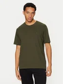 Koszulki męskie - Champion T-Shirt 220278 Zielony Standard Fit - miniaturka - grafika 1