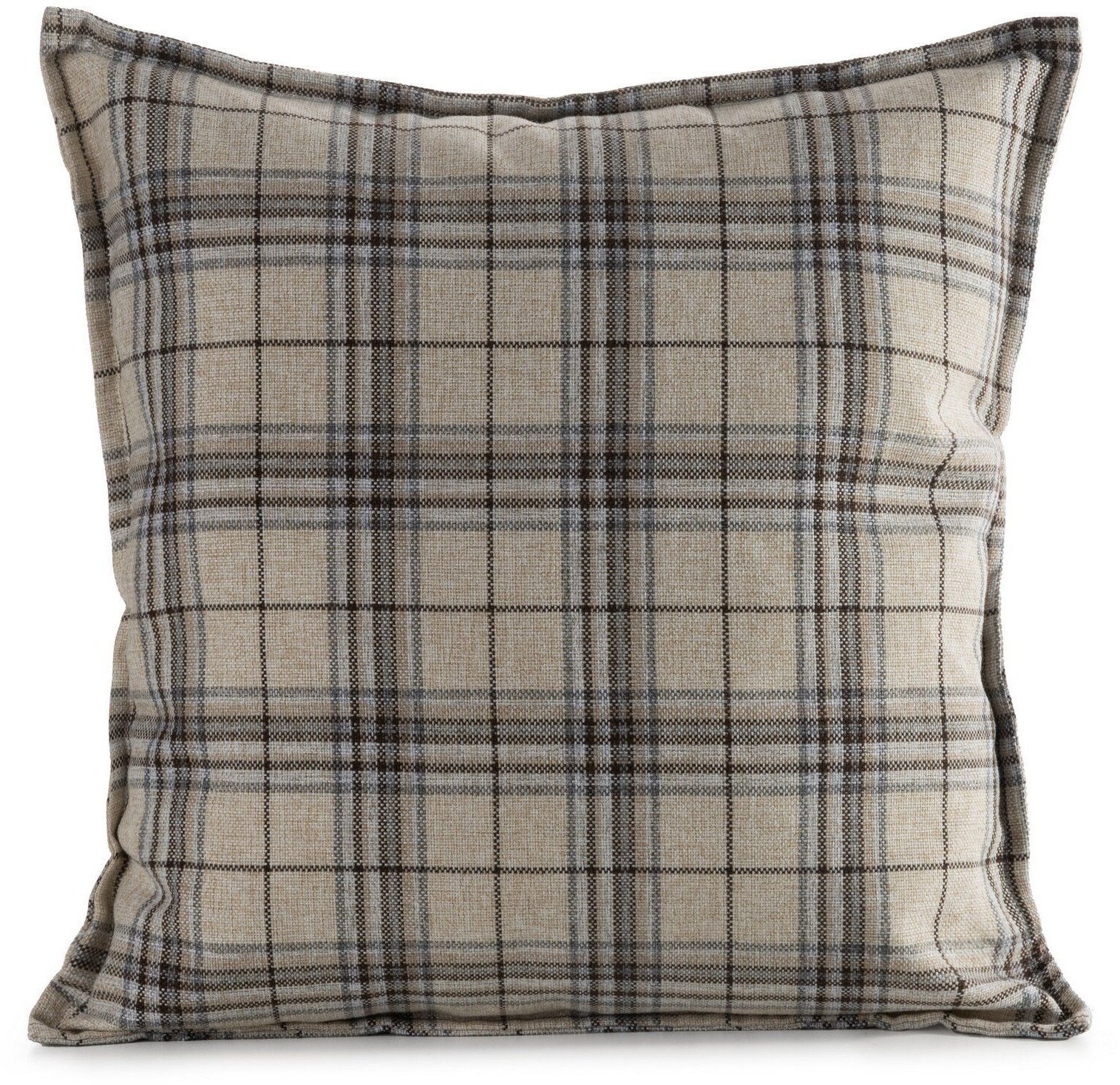 Eurofirany Poszewka ogrodowa GARDEN 45x45 cm kremowa kratka wodoodporna