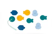 Zabawki do kąpieli - Quut, Deep sea, Zestaw piankowych naklejek do kąpieli z wędką - miniaturka - grafika 1