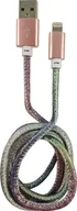 Kable USB - Kabel USB LC-Power USB-A - Lightning 1 m Wielokolorowy 31331D - miniaturka - grafika 1