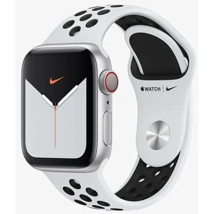 Apple Watch 5 Nike+ Srebrny (MX3C2WB/A) - Smartwatch - miniaturka - grafika 1