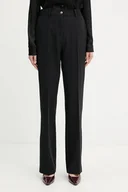 Spodnie sportowe damskie - Guess spodnie NEW CARLA damskie kolor czarny proste high waist W5YB00 WH9Y2 - miniaturka - grafika 1