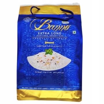 Ryż basmati extra długi 5kg Banno