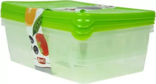 Branq Komplet 3 prostokątnych Zestaw pojemników RUKOLA 1135 - Pojemniki kuchenne - miniaturka - grafika 1