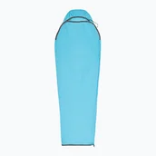 Śpiwory - Wkładka do śpiwora Sea to Summit Breeze Sleeping Bag Liner Mummy compact blue atoll/beluga - miniaturka - grafika 1
