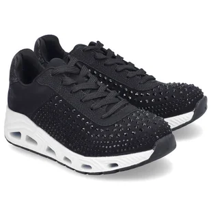 Sneakersy damskie Rieker N5201-00 BLACK 38 - Sneakersy damskie - miniaturka - grafika 1