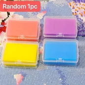 Rękodzieło - TEMU 48 szt. Kolorowych Wosków do Malowania Diamentów z Pudełkiem na Przechowywanie, Akcesoria i Narzędzia do Mozaiki DIY - miniaturka - grafika 1