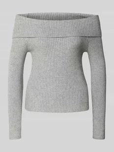 Sweter o kroju slim fit z dzianiny z mieszanki wiskozy model ‘KATIA’ - Swetry damskie - miniaturka - grafika 1