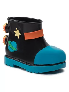 Buty dla dziewczynek - Melissa Kalosze Mini Melissa Rain Boot + Fabula 33676 Czarny - grafika 1