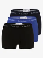 Majtki męskie - Calvin Klein Obcisłe bokserki Mężczyźni Bawełna niebieski jednolity, S - miniaturka - grafika 1