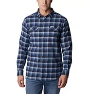 Koszule męskie - Columbia Męska koszula turystyczna Flare Gun Stretch Flanelowa, Collegiate Navy Shadow Plaid, 6X, Collegiate Navy Shadow Plaid, 6X - miniaturka - grafika 1