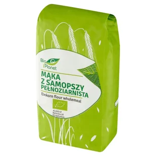 Bio Planet seria MĄKI I SKROBIE MĄKA Z SAMOPSZY PEŁNOZIARNISTA BIO 500 g - - Zdrowa żywność - miniaturka - grafika 3