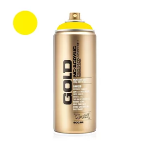 Farba w sprayu Montana GOLD 400 ml - Pure Yellow - Farby i media malarskie - miniaturka - grafika 1
