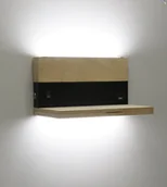 Lampy ścienne - Nowoczesny kinkiet LED z półką i gniazdem USB 22-05847 z serii ANET - miniaturka - grafika 1