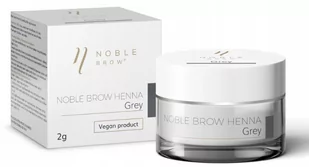 Noble Lashes, Henna pudrowa do brwi, Gray Szara - Akcesoria i kosmetyki do stylizacji brwi - miniaturka - grafika 1