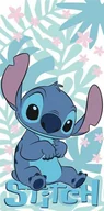 Ręczniki - Ręcznik kąpielowy dla dziecka 70x140 FROTA 100% BAWEŁNA Lilo i Stitch palmy - miniaturka - grafika 1
