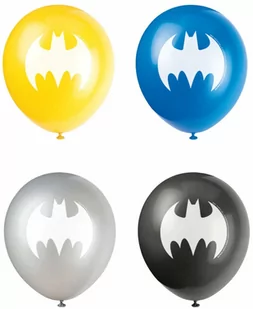 Balony lateksowe Batman - 30 cm - 8 szt. - Balony i akcesoria - miniaturka - grafika 1