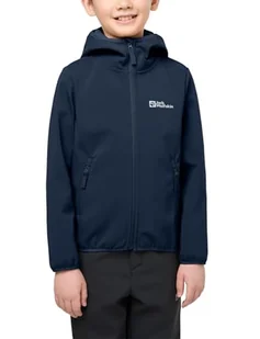 Jack Wolfskin - FOURWINDS JACKET KIDS, dziecięca kurtka softshell unisex, nocny niebieski, - Kurtki i płaszcze dla chłopców - miniaturka - grafika 1