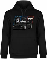 Bluzy męskie - BLUZA MĘSKA Z KAPTUREM MOTORYZACYJNA BMW SERIA 7 M POWER CZARNA R-S A585 - miniaturka - grafika 1